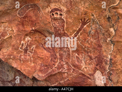 Aborigine-Felskunst, Kununurra, Australien IV Stockfoto