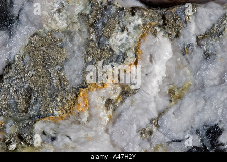 Hochwertige Probe von Golderz aus dem Untergrund Mine, Ghana, Westafrika Stockfoto