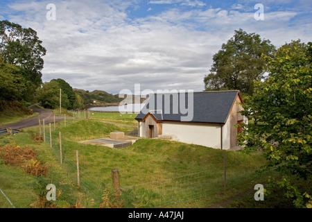 Turbine Haus von Inverbain Hydro Kraftwerk am Ufer des Loch Shieldaig Scotland UK Stockfoto