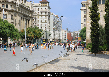 Avenida De La Catedral Cathedral Avenue Barcelona Barça Barca Katalonien Katalonien Katalonien Costa Brava España Spanien Europa anzeigen Stockfoto