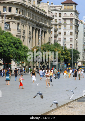 Avenida De La Catedral Cathedral Avenue Barcelona Barça Barca Katalonien Katalonien Katalonien Costa Brava España Spanien Europa anzeigen Stockfoto