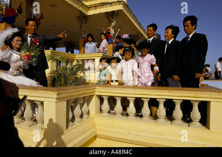 Eine Hochzeitsfeier in Phnom Penh Kambodscha Stockfoto