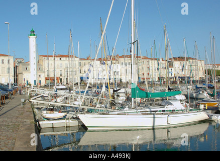 Panorama Ansicht Docks alte La Rochelle Poitou Charentes Golfe de Gascogne Hafenbucht von Biskaya Central Western France Europe Stockfoto