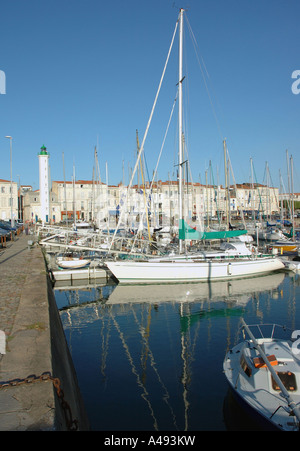 Panorama Ansicht Docks alte La Rochelle Poitou Charentes Golfe de Gascogne Hafenbucht von Biskaya Central Western France Europe Stockfoto