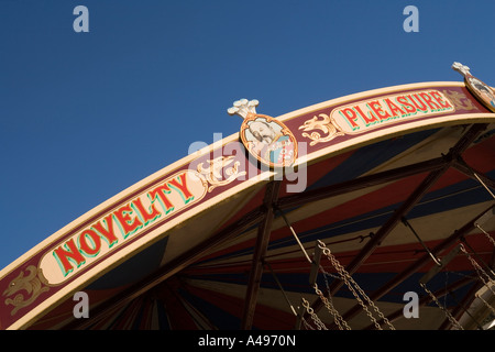 UK Shropshire Ironbridge Blists Hill viktorianischen Stadt Kirmes auf dem Dorfplatz-Kreisverkehr-Schild Stockfoto