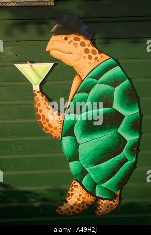 USA Florida Keys Schildkröte Krale Pub im historischen Hafen von Key West Stockfoto