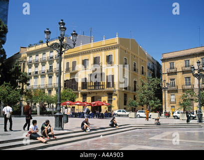 Plaza De La Virgen, Valencia, Spanien Stockfoto