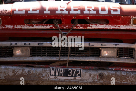 Frontgrill Chevy Pick-up Stockfoto