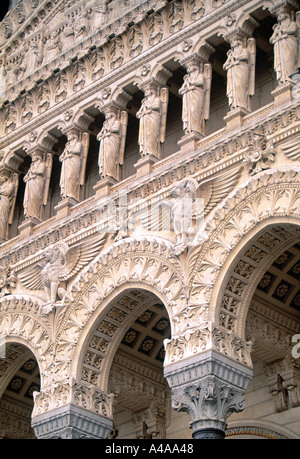 Basilika Notre Dame de Fourvière, Lyon, Frankreich Stockfoto