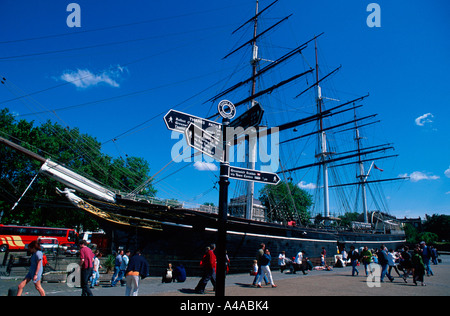 Museumsschiff Cutty Sark / London Stockfoto
