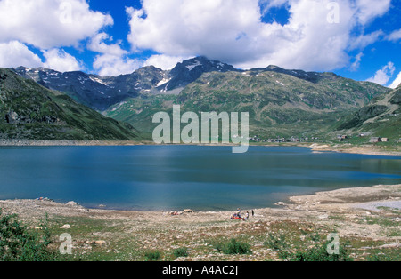 Montespluga See Madesimo Lombardei Italien Stockfoto