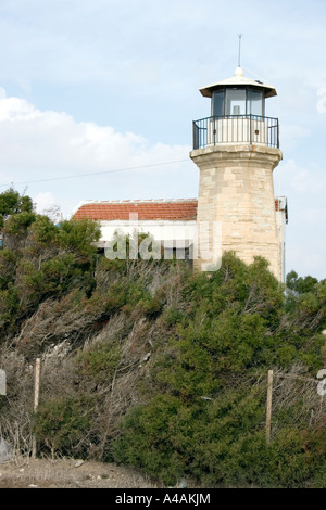 Leuchtturm am Cape Kiti-Zypern Stockfoto