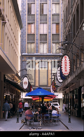 Innenstadt-Café, Melbourne Stockfoto