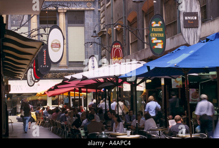 Innenstadt-Café, Melbourne Stockfoto