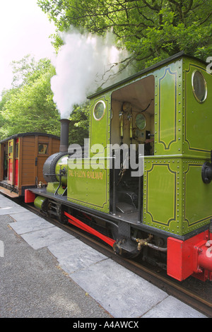 Talyllyn Dampf Zug Dolgoch Dolgoch fällt Station Stockfoto