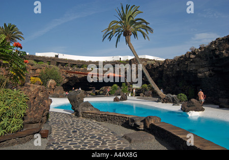 Die "Jameo Grande" im Jameos del Agua, Lanzarote, Kanarische Inseln Stockfoto