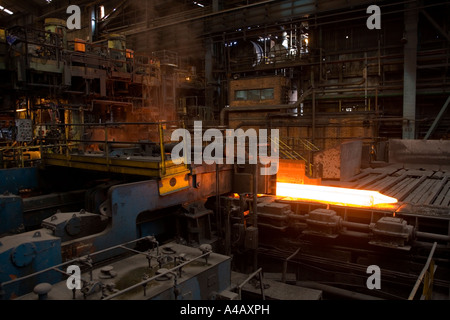 Im Inneren der Fabrik OneSteel Whyalla Australien Stockfoto