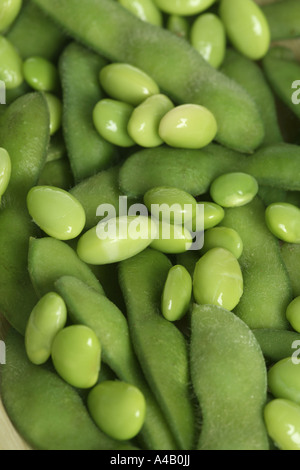Edamame oder Sojabohnen Stockfoto