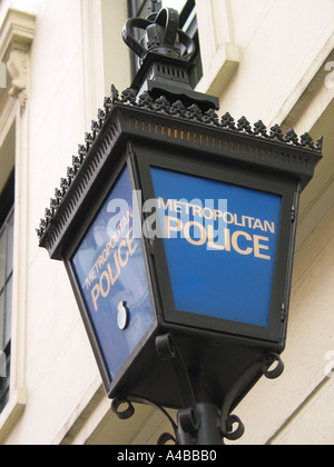 Metropolitan Police Sign, London, England, Großbritannien Stockfoto