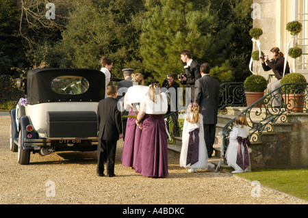 Hochzeit auf Schloss zuvorkommend Stockfoto