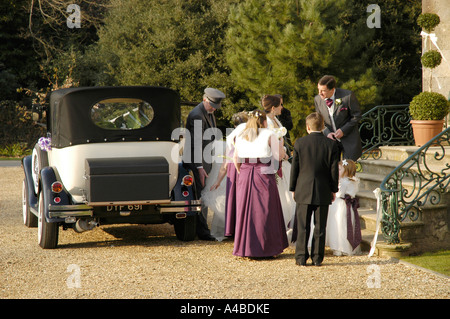 Hochzeit auf Schloss zuvorkommend Stockfoto