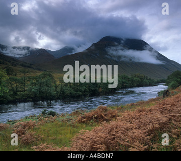 Glen Etive schottischen Highlands Oktober Stockfoto
