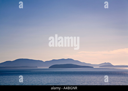 Über den Puget Sound von Chuckanut Fahrt Washington State USA anzeigen Stockfoto