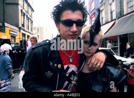 Punks in Notting Hill Carnival Stockfoto