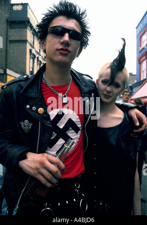 Punks in Notting Hill Carnival Stockfoto