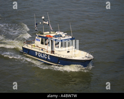 Polizei zu starten, auf dem Fluss Themse London UK Stockfoto