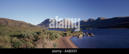 Inverpolly und Coigach Berge von Loch Badagyle in Wester Ross.  GPAN 0021 Stockfoto