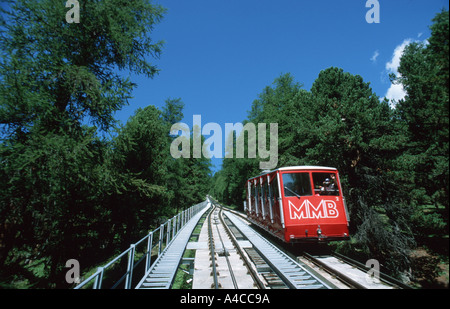 Muottas Muragl Berg St. Moritz Oberengadin Graubündens Schweiz 8/2002 Stockfoto