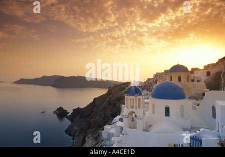 Oia Santorini Kykladen Griechenland Stockfoto