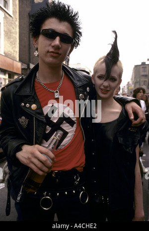 Punks in Notting Hill Carnival Stockfoto