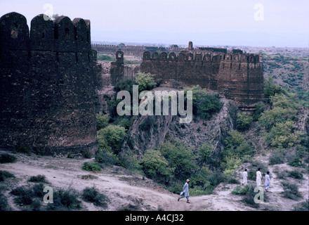Rohtas Fort, eine Festung aus dem 16. Jahrhundert in der Nähe von jhelum in der pakistanischen Provinz Punjab. Stockfoto