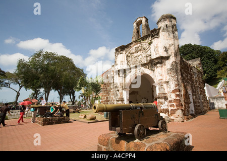 Malaysia Melaka A Famosa portugiesisches Fort Tor Stockfoto