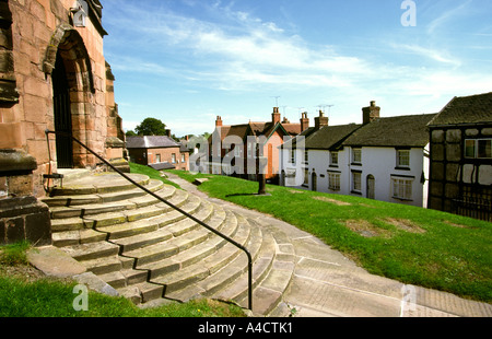 Cheshire Audlem Dorf von St James Church Stockfoto