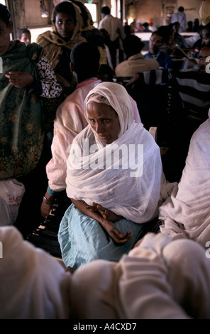 Passssengers mit dem Zug von Djibouti nach Addis Abeba Stockfoto