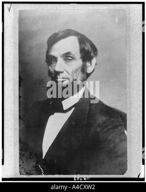 Abraham Lincoln-16. Präsident 1861 1865 12. Februar 1809 in Hodgenville Hardin County Kentucky geboren Stockfoto