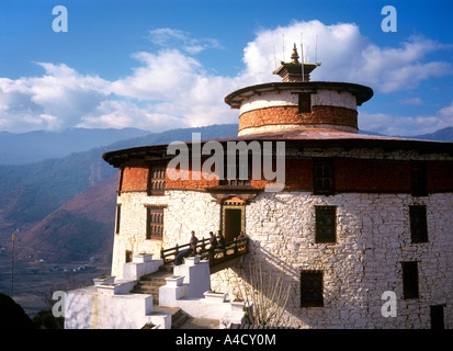 Bhutan Paro Ta Dzong das Nationalmuseum Stockfoto