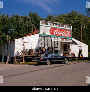 Gemischtwarenladen an Kaninchen Hash Boone County Kentucky USA Stockfoto