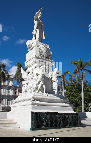 Denkmal für Jose Marti, Parque Central, Havanna, La Habana Vieja, Kuba Stockfoto