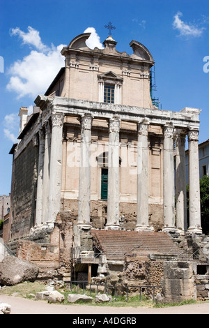 Die barocke Kirche von San Lorenzo in Miranda Rom Roma Italien Stockfoto