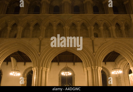 Abtei von St Albans Kirchenschiff Herts Stockfoto