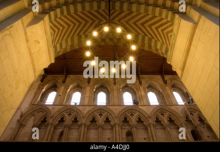 Abtei von St Albans Kirchenschiff Herts Stockfoto
