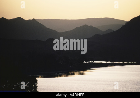 Pichola-See, Udaipur, Rajasthan, Indien Stockfoto