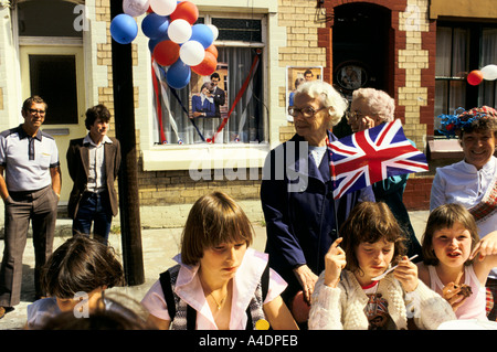 Königliche Hochzeit Straßenfest, Liverpool 1981 Stockfoto