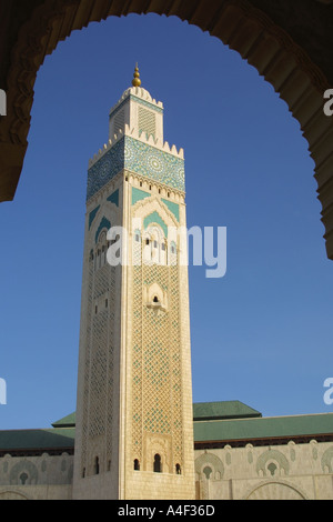 Hassan II Moschee Casablanca Marokko Stockfoto