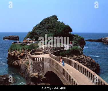 Rocher du Basta in Biarritz Stockfoto