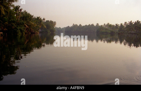Die schöne Backwaters in Kerala, Indien Stockfoto